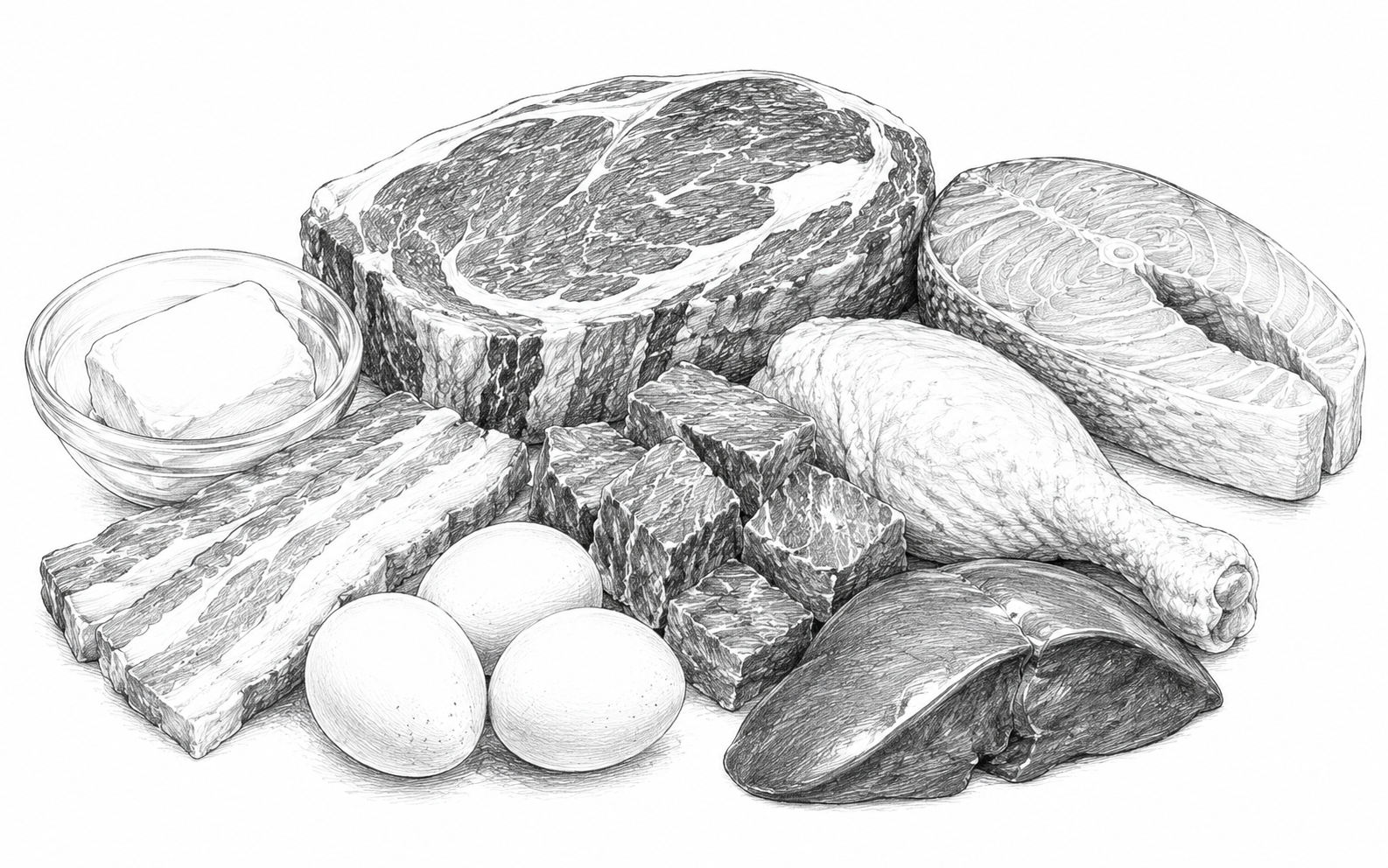 Простая карнивор-диета из продуктов животного происхождения